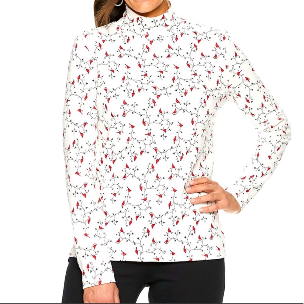 Women's Croft & Barrow Essential Long-Sleeve Mockneck Top